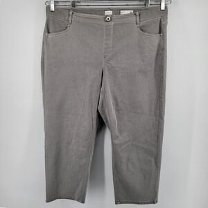 J Jill Women's High Rise Cropped Jeans Gray Size 20 Straight Leg Denim Pants